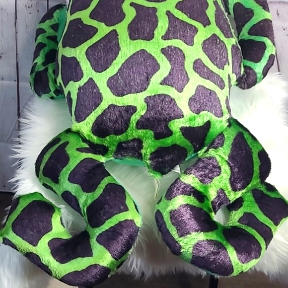 Vintage 90s Weird Funky Big Eye XL Jumbo Frog Toad Carnival Plush Stuffed Animal - Picture 14 of 17